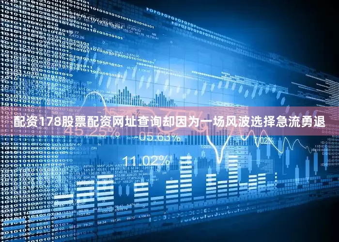 配资178股票配资网址查询却因为一场风波选择急流勇退