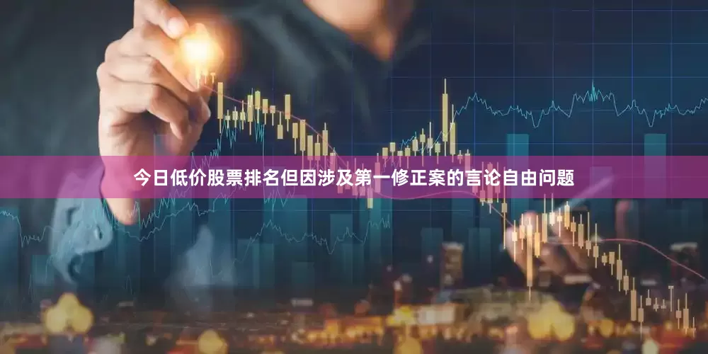 今日低价股票排名但因涉及第一修正案的言论自由问题
